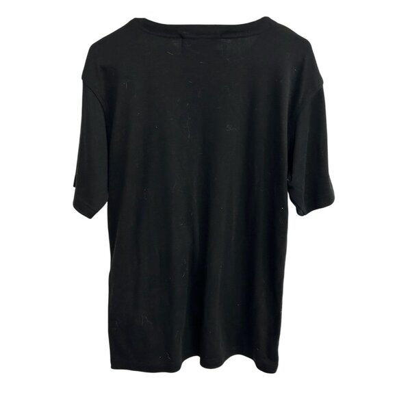 Vintage Victoria Harbour Black Short Sleeve T Shirt Embroidered Nautical Sz S - Picture 2 of 9